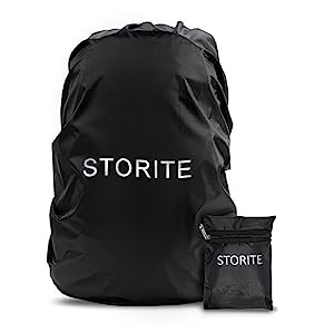 Storite Dust &amp; Rain Cover for Backpack: Waterproof and Adjustable Protection for School, College, and Trekking Bags